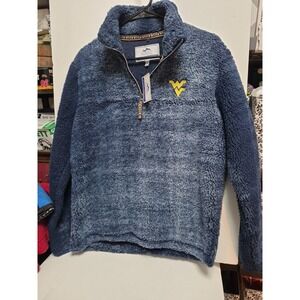 SUMMIT SPORTSWEAR KICK OFF COLLECTION Women's Wv Sweater Size Small Navy Blue